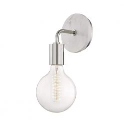 Chloe 1-Light Polished Nickel 12.5 in. H Wall Sconce by MITZI HUDSON VALLEY LIGHTING
