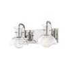 Riley 13.5 in. 2 Light Polished Nickel Vanity Light by MITZI HUDSON VALLEY LIGHTING