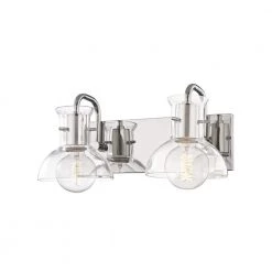Riley 13.5 in. 2 Light Polished Nickel Vanity Light by MITZI HUDSON VALLEY LIGHTING