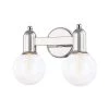Bryce 4.75 in. 2-Light Polished Nickel Vanity Light by MITZI HUDSON VALLEY LIGHTING -EcoSmart Sales polished nickel mitzi hudson valley lighting vanity lighting h419302 pn 64 1000