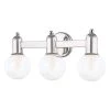 Bryce 4.75 in. 3-Light Polished Nickel Vanity-Light by MITZI HUDSON VALLEY LIGHTING