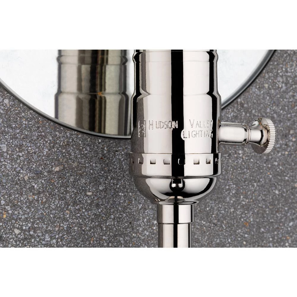 Ripley 1-Light Polished Nickel Wall Sconce by MITZI HUDSON VALLEY LIGHTING 4 Ripley 1-Light Polished Nickel Wall Sconce by MITZI HUDSON VALLEY LIGHTING - Image 2