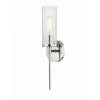 Olivia 1-Light Polished Nickel Wall Sconce with Clear Crackle Glass Shade by MITZI HUDSON VALLEY LIGHTING 2 Olivia 1-Light Polished Nickel Wall Sconce with Clear Crackle Glass Shade by MITZI HUDSON VALLEY LIGHTING -EcoSmart Sales polished nickel mitzi hudson valley lighting wall sconces h220101 pn 64 1000