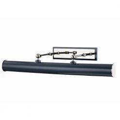 Holly 3-Light Polished Nickel/Navy Picture Sconce by MITZI HUDSON VALLEY LIGHTING