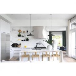 Cassidy 1-Light Polished Nickel/Soft Black Geometric Pendant with Metal Shade by MITZI HUDSON VALLEY LIGHTING 9 Cassidy 1-Light Polished Nickel/Soft Black Geometric Pendant with Metal Shade by MITZI HUDSON VALLEY LIGHTING -EcoSmart Sales polished nickel soft black mitzi hudson valley lighting chandeliers h421701l pn bk 31 1000