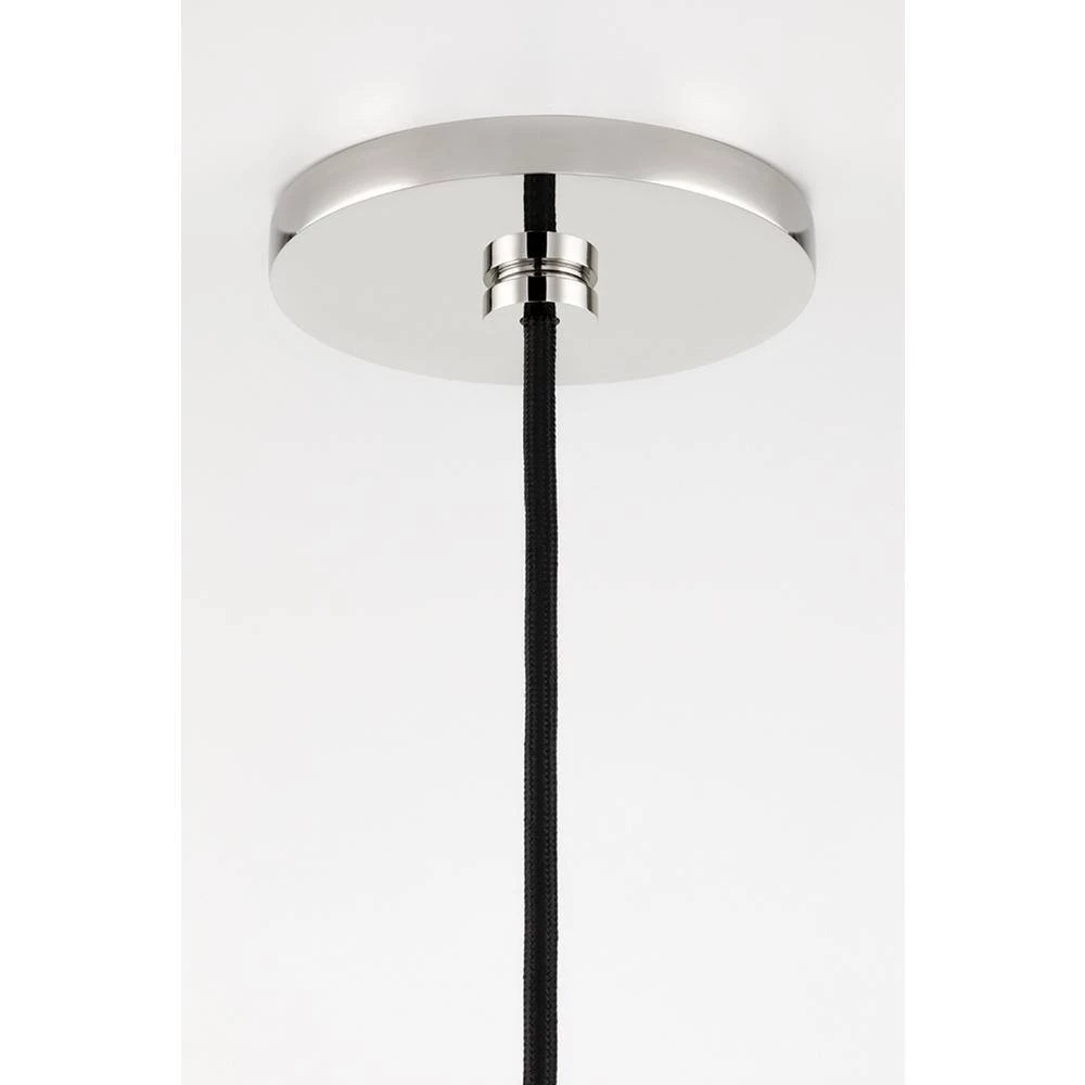 Cassidy 1-Light Polished Nickel/Soft Black Geometric Pendant with Metal Shade by MITZI HUDSON VALLEY LIGHTING 5 Cassidy 1-Light Polished Nickel/Soft Black Geometric Pendant with Metal Shade by MITZI HUDSON VALLEY LIGHTING - Image 3