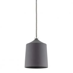 Megan 1-Light Polished Nickel Pendant with Matte Black Shade by MITZI HUDSON VALLEY LIGHTING
