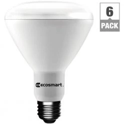 65-Watt Equivalent BR30 Dimmable LED Light Bulb, Bright White (6-Pack) by EcoSmart 10 65-Watt Equivalent BR30 Dimmable LED Light Bulb, Bright White (6-Pack) by EcoSmart -EcoSmart Sales soft ecosmart led light bulbs 1003014903 1d 1000