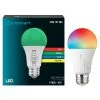 5-Watt A19 Color Changing Party LED Light Bulb (1-Pack) by EcoSmart -EcoSmart Sales white ecosmart colored light bulbs a19 led party esm 64 1000