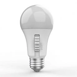 5-Watt A19 Color Changing Party LED Light Bulb (1-Pack) by EcoSmart -EcoSmart Sales white ecosmart colored light bulbs a19 led party esm 76 1000