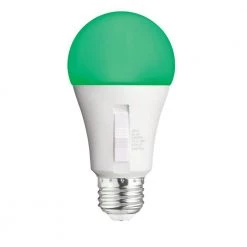 5-Watt A19 Color Changing Party LED Light Bulb (1-Pack) by EcoSmart -EcoSmart Sales white ecosmart colored light bulbs a19 led party esm c3 1000