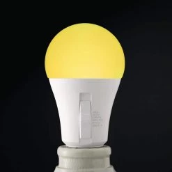 5-Watt A19 Color Changing Party LED Light Bulb (1-Pack) by EcoSmart -EcoSmart Sales white ecosmart colored light bulbs a19 led party esm fa 1000