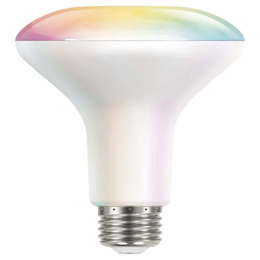 65-Watt Equivalent Smart Hubspace BR30 Color Changing CEC LED Light Bulb with Voice Control (1-Bulb) by EcoSmart 2 65-Watt Equivalent Smart Hubspace BR30 Color Changing CEC LED Light Bulb with Voice Control (1-Bulb) by EcoSmart