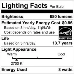 65-Watt Equivalent BR30 Dimmable ENERGY STAR LED Light Bulb Soft White (6-Pack) by EcoSmart -EcoSmart Sales white ecosmart led light bulbs a20br3065wesd26 1f 1000