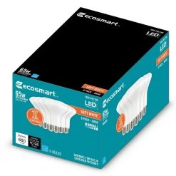65-Watt Equivalent BR30 Dimmable ENERGY STAR LED Light Bulb Soft White (6-Pack) by EcoSmart -EcoSmart Sales white ecosmart led light bulbs a20br3065wesd26 4f 1000