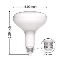 75-Watt Equivalent BR40 Dimmable ENERGY STAR LED Light Bulb Soft White (2-Pack) by EcoSmart -EcoSmart Sales white ecosmart led light bulbs br40 1d 12w e26 120v 2700k 44 1000