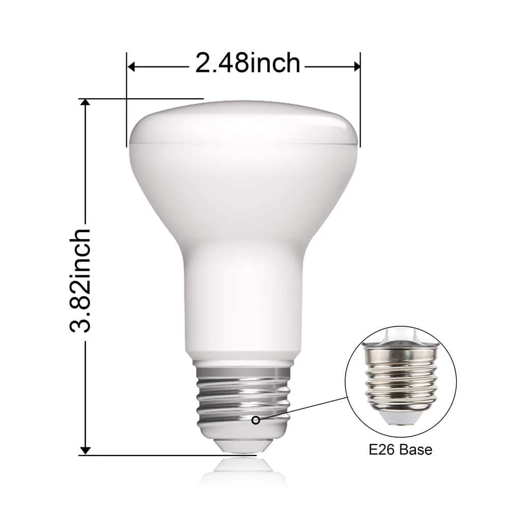 50-Watt Equivalent R20 Dimmable ENERGY STAR LED Light Bulb Soft White (3-Pack) by EcoSmart 7 50-Watt Equivalent R20 Dimmable ENERGY STAR LED Light Bulb Soft White (3-Pack) by EcoSmart - Image 5